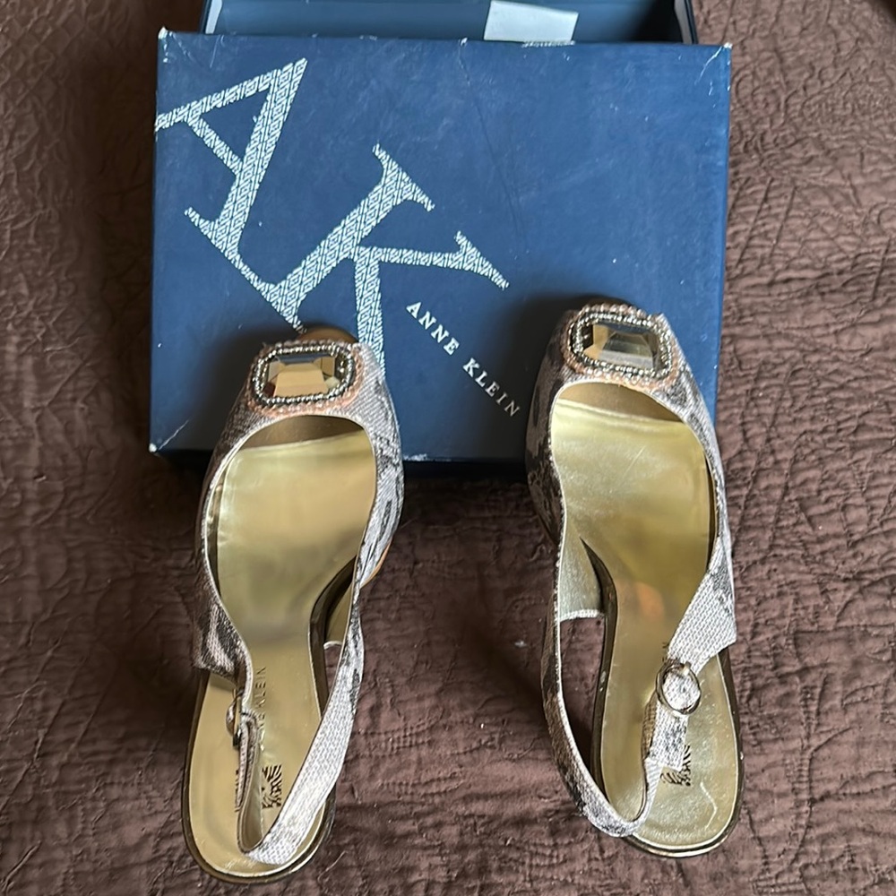Anne Klein Women's Gold Sandals